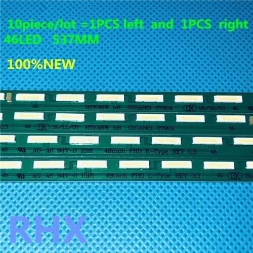 10pcs LED Strip for MAK63267301 LED EDGE BACKLIGHT STRIP FOR LG 49UF690V 49"TV. SCREEN TYPE NC490EGE