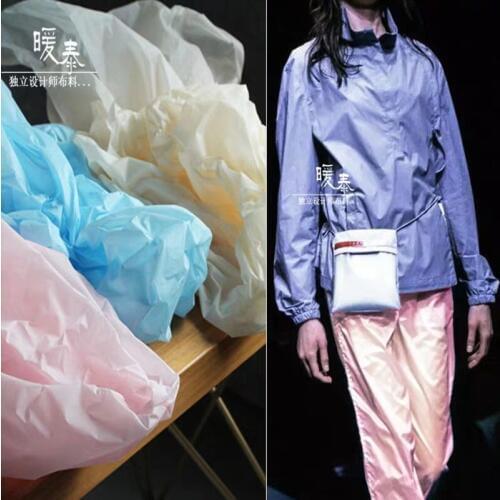Ultrathin Color Plastic Film Cloth TPU Fabric Waterproof DIY Clothes Raincoat Bags Plastic Designer Fabric