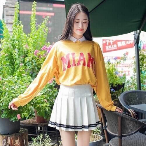 Women High Waist Pleated Skirt with Zipper Femme A-line Slim Mini Skirts Office Lady Elegant Skirt with Safe Pant Lining