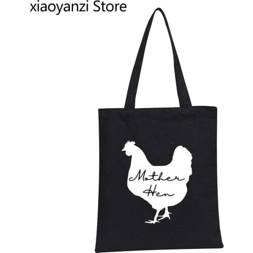 Mother hen chicken Print Women Women Shoulder Bags Handbags Casual shopping Bag For Lady Yong Girl Student Books Bags SL-1017