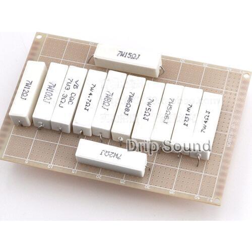 2pcs 1Ohm-5Ohm 7W Speaker Frequency Divider Audio Stereo Crossover Ceramic Resistance Cement Resistor