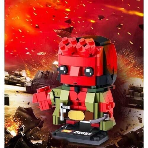 2019 New arrive loz limited edition moc Hellboy brickheadz mini block building blocks childrens toys for children gifts