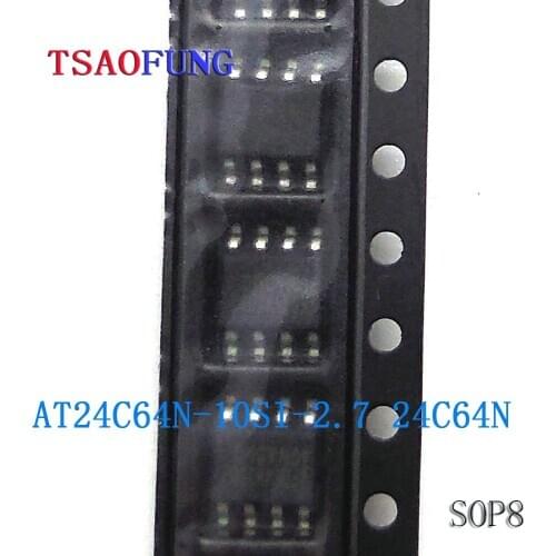 5Pieces AT24C64N-10SI-2.7 24C64N SOP8 Integrated Circuits Electronic Components