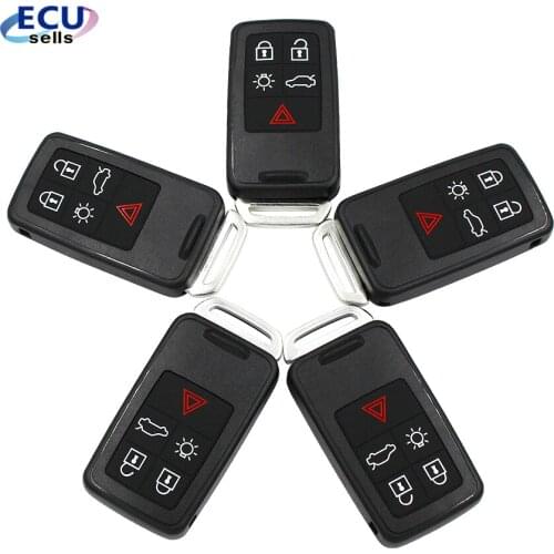 5PCS X 5 buttons Smart Remote Key for Volvo XC60 S60 S60L V40 V60 434mhz id46 Chip, BEST QUALITY