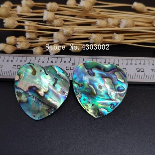 50pcs/lot 30mm Natural Heart Abalone Shell Mother of Pearl shell for DIY Jewelry Heart Peacock & Abalone MOP Pearl shell