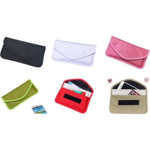 Anti-Scan Card Sleeve bag ok for 6" phone with signal radiation blocker jammer function bag radiation jammer bag anti scanning