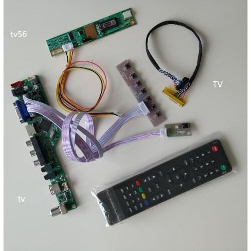 AUDIO LCD LED TV AV USB VGA 1 CCFL lamps Controller driver Board display For 15.4" LP154W02-TL10 1680*1050 card