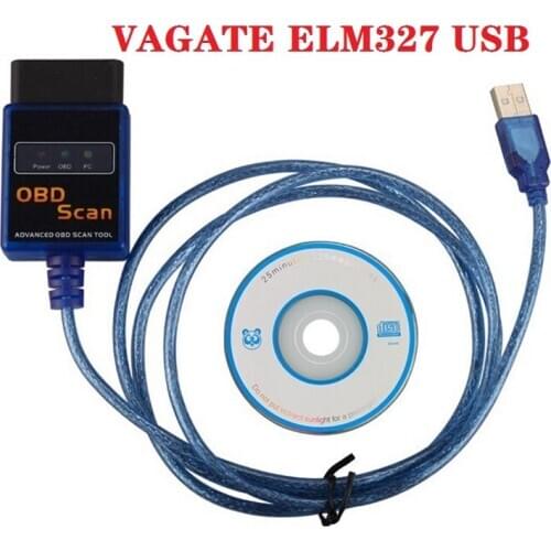 New Vgate Scan USB ELM327 OBD2 OBD 2 OBD Scan USB Interface Cable Car ECU Diagnostic Tool Scanner Car Code Readers