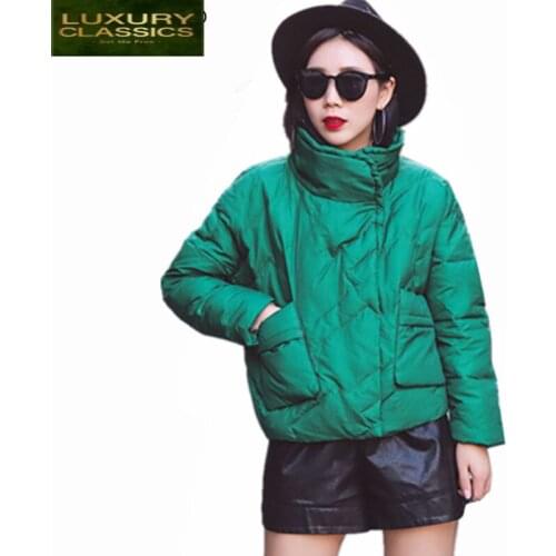 White Jacket Women 2021 Duck Down Jackets Short Thin Coat Casual Coats Ladies Autumn Tops Clothes Chaqueta Mujer LWL749