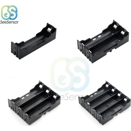 ABS 18650 Battery Holder Case Box 1X 2X 3X 4X 18650 Power Bank Cases 1 2 3 4 Slot Batteries Container