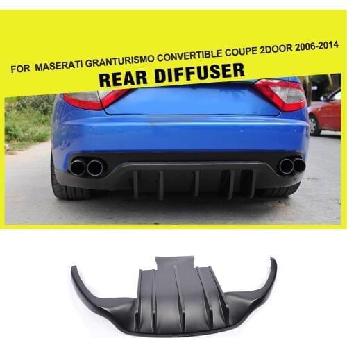 Carbon Fiber / FRP Rear Bumper Diffuser Lip Spoiler Guard for Maserati GranTurismo Convertible Coupe 2Door 2006 - 2014