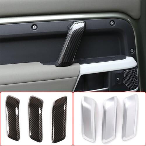 For Land Rover Defender 110 2020-2021 ABS Car Car Door Inner Handle Decoration Cover Trim,Car Modification Accessory(LHD & RHD)