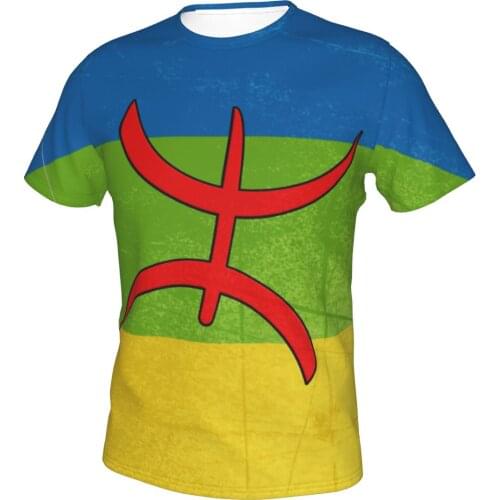 Amazigh Flag - Berber Flag T-shirt Promo Baseball Casual Graphic Mens T Shirt Print R333 Humor Graphic Tops Tees European Size