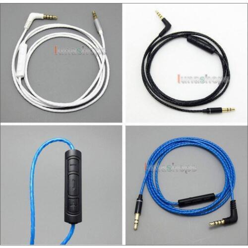 LN004946 3.5mm to 3.5 + Remote Headphone Cable For Koss ProDJ200 BOB marley TTR Headphone