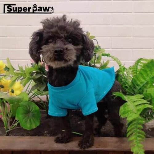 New Style Summer Dog T-shirt Puppy Vest Cotton Clothes For Small Medium Dogs Schnauzer Pomeranian Pug Bulldog Corgi BFC03