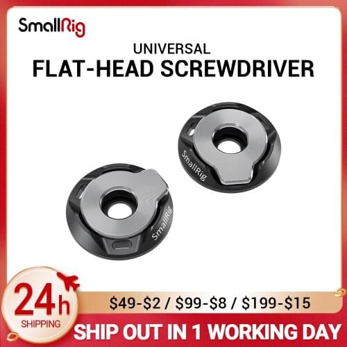 SmallRig DSLR Camera Rig Flat-Head Screwdriver with Baseplate Kit (Pair) easy Carry 2453