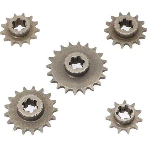 Front Gear Box Sprocket T8F 11T 14T 17T 20T Pinion Sprocket Chain Cog Metal For 47cc 49cc Minimoto ATV Mini Bike Moped Scooter