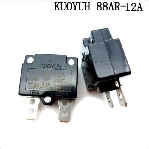 3Pcs Taiwan KUOYUH 88AR-12A Overcurrent Protector Overload Switch Automatic Reset