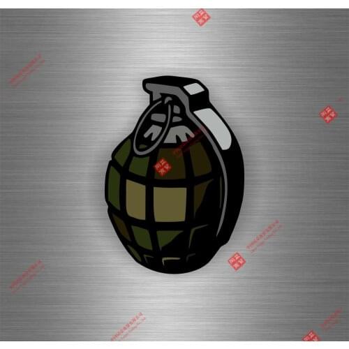 Popular Sticker Car Motorcycle Helmet Decal Vinyl Biker Grenade Black Racing Helmet Stickers