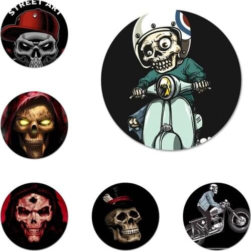 Motorcycle Panda Skull helmet Badge Brooch Pin Accessories For Clothes Backpack Decoration gift