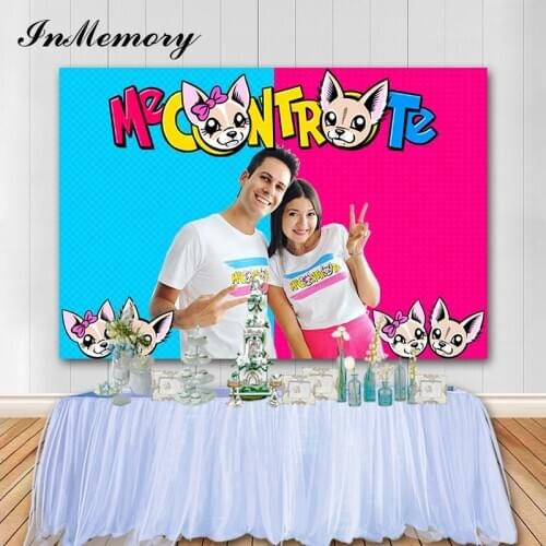 InMemory Cartoon ME CONTRO TE Party Photo Backgrounds Newborn 1st Birthday Background Baby Shower Photography Props Vinyl