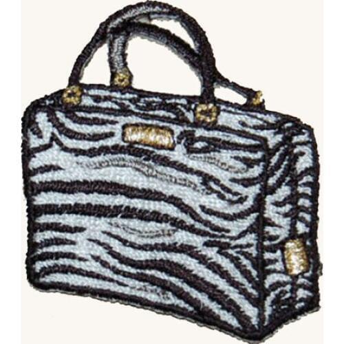 Embroidery Briefcase Emblem Large Patches for Clothes Twill with Heat Cut Border and Iron On Backing Accept Custom and MOQ50pcs