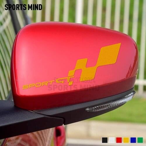 1 Pair Customizable GT Car Stickers Decal Car Styling For Renault Dacia Duster Megane Captur Clio Sandero Kadjar Accessories