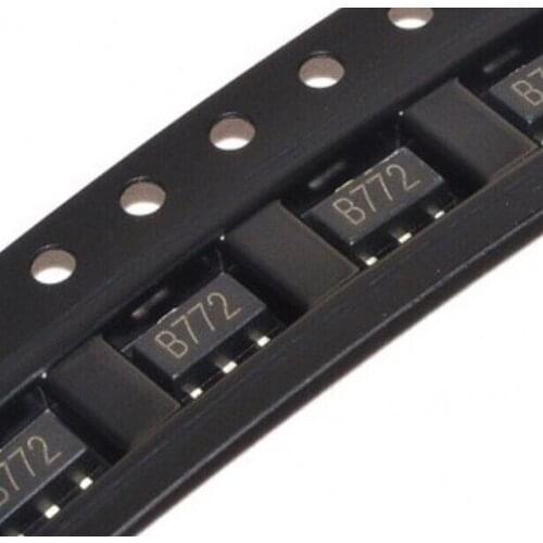 100PCS SOT-89 2SB772 P B772 SMD SOT-89 PNP MEDIUM POWER TRANSISTOR