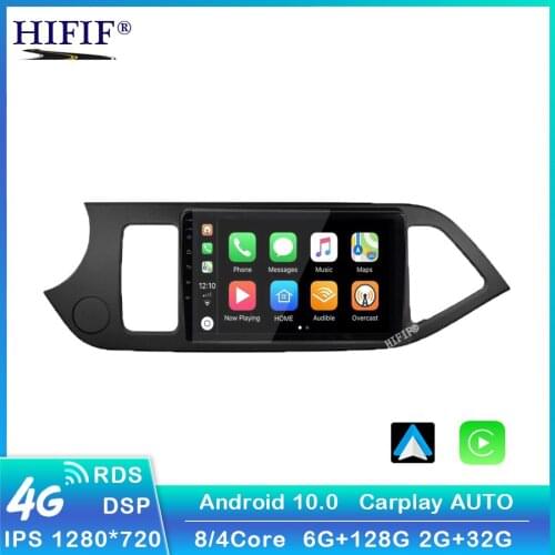 9" 4G LTE Android 10.0 For KIA PICANTO Morning 2011 2012 2013 2014 Multimedia Stereo Car DVD Player Navigation GPS Radio