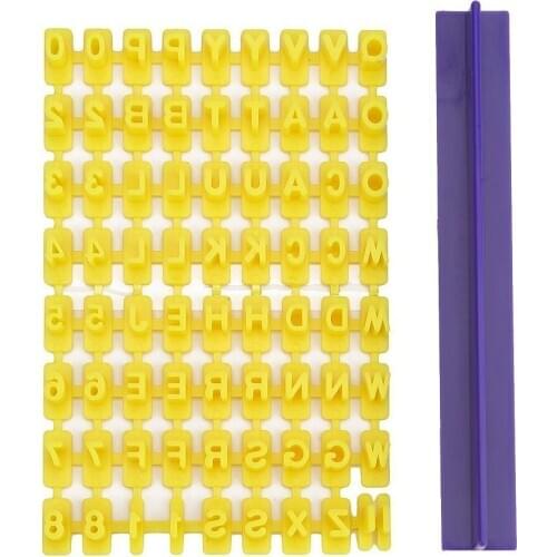 Alphabet Number Cookie Biscuit Stamp Cutter Embosser Cake Mould Tools