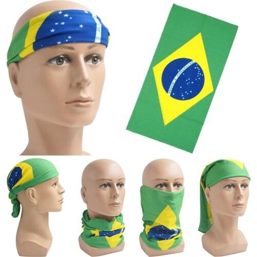 Brazil Style Cycling Head Bandana Anti-UV Fishing Scarf Neck Gaiter MICROFIBER Neck Cover Travel Essentials Headwear