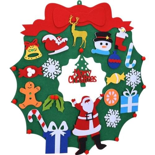 Kids Christmas Pendant Pendants Wall Hanging Favors Supplies DIY Ornaments Festival Beatiful With Pretty Cartoon Home Decor Felt
