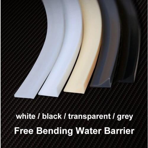 Home Water Retention System Silicone Threshold Water Dam Self-Adhesive Bath Shower Barrier Retainer Seal Strip Bathroom