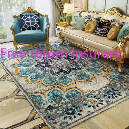 Ethnic Style American Country Retro Affordable Luxury Living Room Carpet Tea Table Cloth Home Nordic Bedroom Full-Bed Room