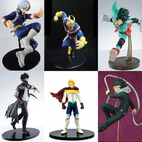 Anime My Hero Academia Midoriya Izuku Todoroki Shoto All Might Dabi Figurine Statue PVC Action Figure Boxed Model Toy Decoration