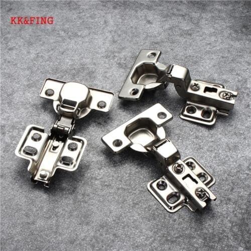 KK&FING Series Iron Cabinet Door Fixed Hinges Kitchen Cupboard Wardrobe Door Full/Half/Embed Hinges for Furniture Hardware