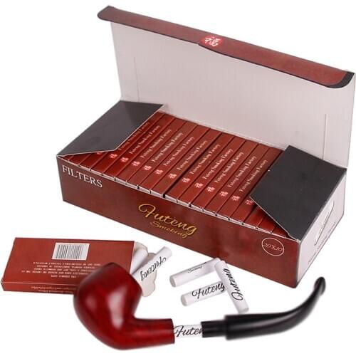 200pcs Filters/Box 9 MM Smoking Pipe Disposable Filter Activated Carbon Filters For Tobacco Smoking Pipe Dropship