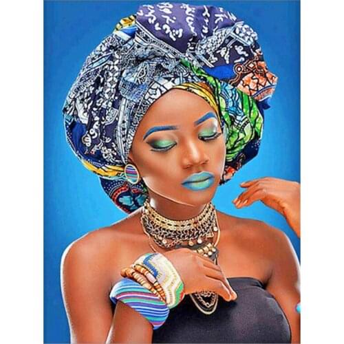 Framed 40x50cm Oil acrylic Painting By Numbers Abstract Woman Drawing by number Modern Home Wall Decor Picture