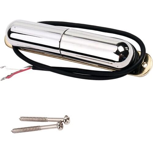Guitar Sound Pickup Sensor Guitar Pickup Bridge Coil Lipstick Pickups Chrome