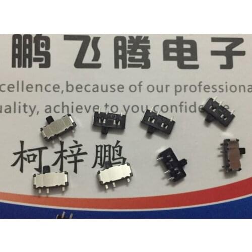 10PCS/lot Imported Japanese ALPS SSSS810701 patch 3 feet micro-small toggle switch 3 feet 2 gear side dial sliding