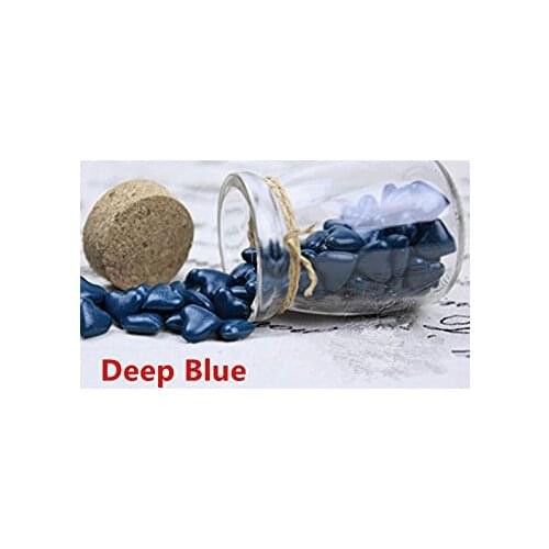MDLG Vintage 90pcs Deep Blue Heart Shape Bottled Glass for Wax Seal Sealing Stamp Wedding Invitations Adhesive Wax Sticks Beads