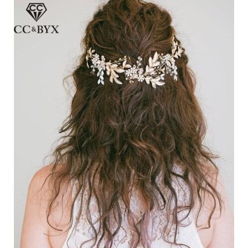 CC Hairband Headband Tiara Crown Luxury Wedding Hair Accessories For Women Bride Bridesmaids Crystal Fashion Jewelry Gift M114