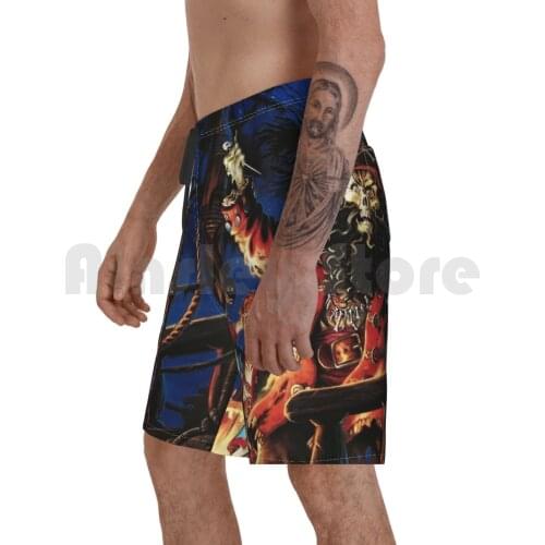 Monkey Island 2 Lechucks Revenge ( High Contrast ) Beach Shorts Men Beach Pants Swimwear Monkey Island Lechuck
