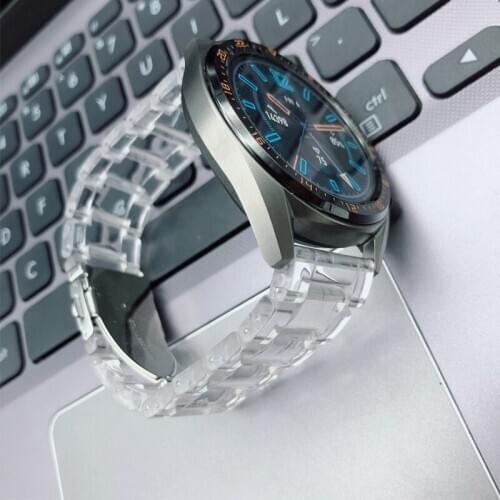 Transparent Strap for Samsung Galaxy Watch 3 45mm 41mm Watchband Bracelet for Samsung Active 2 44mm 40mm Watch Band 20mm 22mm