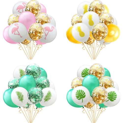 15pcs Flamingo Confetti Balloons Mermaid Party Unicorn Ballon Wedding Birthday Party Decorations Adult Kids Event Party Supplies