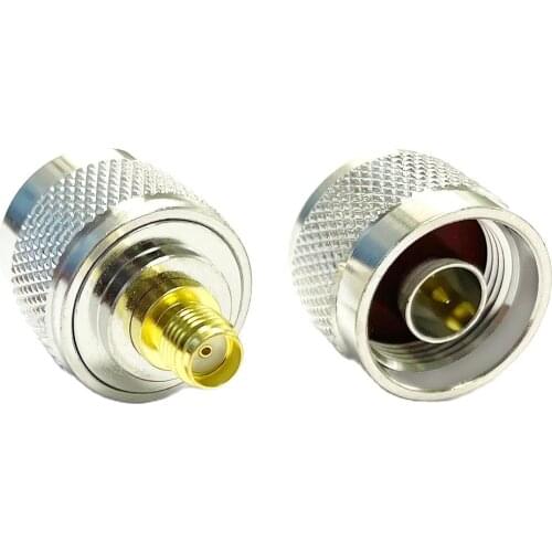 1pc N Male Plug to SMA Female Jack RF Coax Modem Convertor Connector Straight Nickelplated NEW wholesale