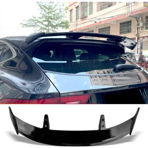 Spoiler Universal Carbon Surface ABS Material Type Generic Rear Trunk Spoiler For Jaguar E-pace F-pace