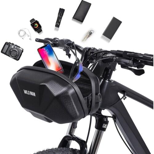 MTB Bike Handlebar Hard Shell Bag Waterproof EVA Road Bicycle Front Rack Hanging Storage Bags Organizer Outdoor Cycling Tool