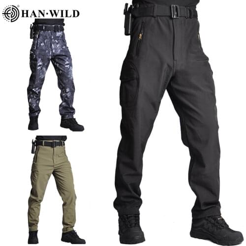 Tactical Trousers Outwear Hunting Pants Multi Pocket Hiking Military Trousers Fishing Trousers Cargo Pants Male Casual 5XL
