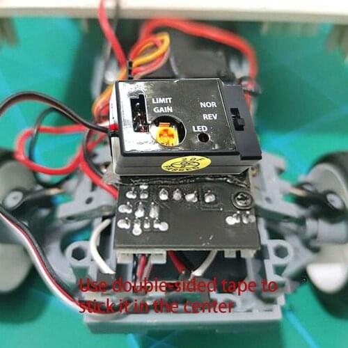 WPL D12 Mini Truck Gyroscope Drift Flat Running RC Quality Assembly Auxiliary High Tools Car Accessories Modification Gyro V2A3